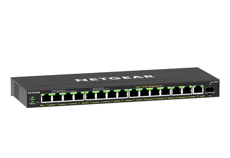 Netgear 16 port PoE+ Gigabit 231W Switch GS316EPP-100PES
