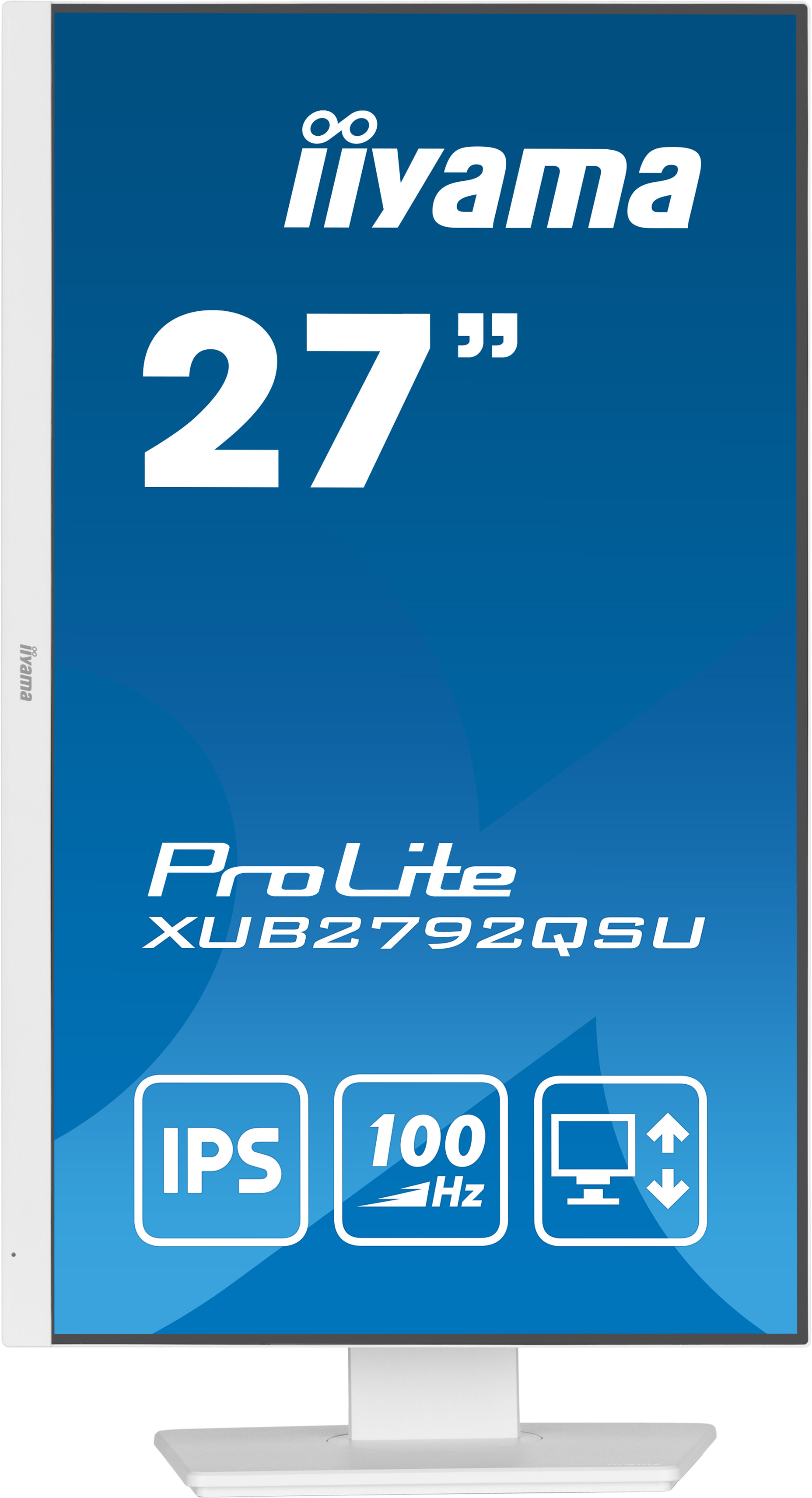 iiyama ProLite XUB2792QSU-W6 27” WQHD IPS met USB-hub wit monitor