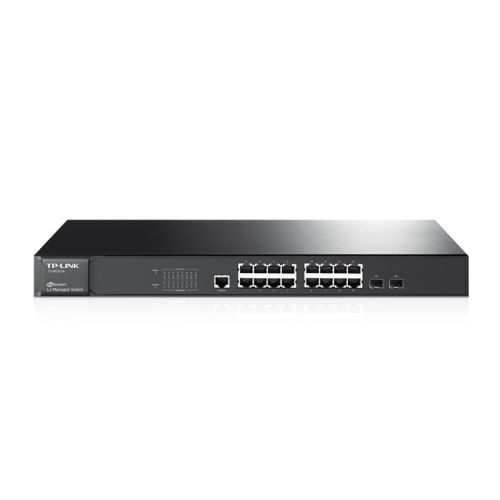 TP-LINK L2 Managed 16-Port Gigabit Switch with 2 Combo SFP Slots TL-SG3216