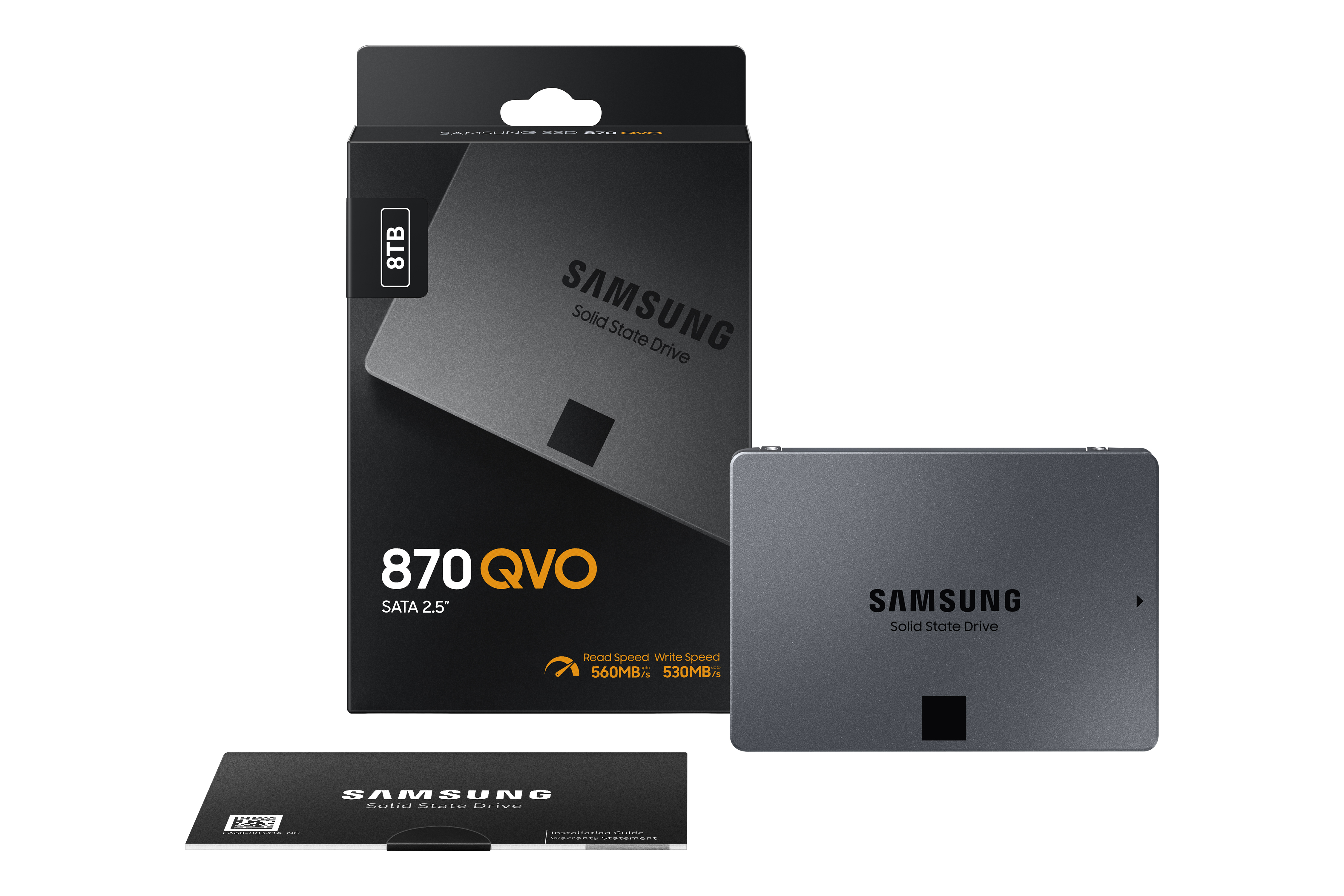 8TB Samsung 2.5 inch SATA SSD 870 QVO MZ-77Q8T0BW