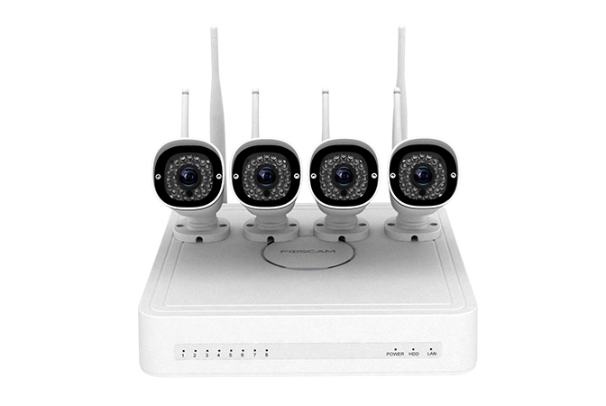 Foscam NVR Security System Kit FN3104W B4 720P WiFi
