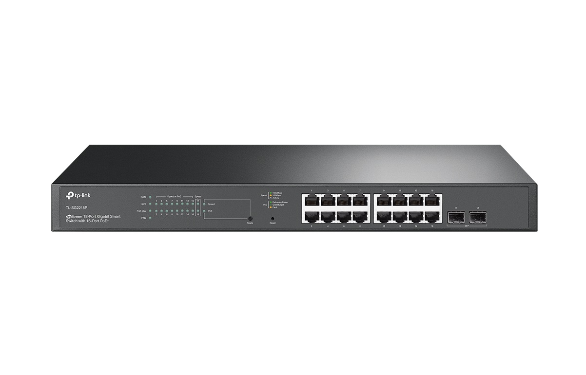 TP-Link 18-Port Gigabit Smart Switch with 16-Port PoE+ TL-SG2218P