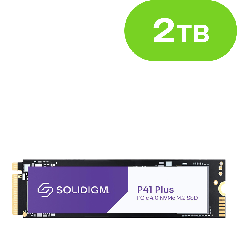 2TB Solidigm SSD P41 Plus Series 2TB M.2 NVMe SSDPFKNU020TZX1