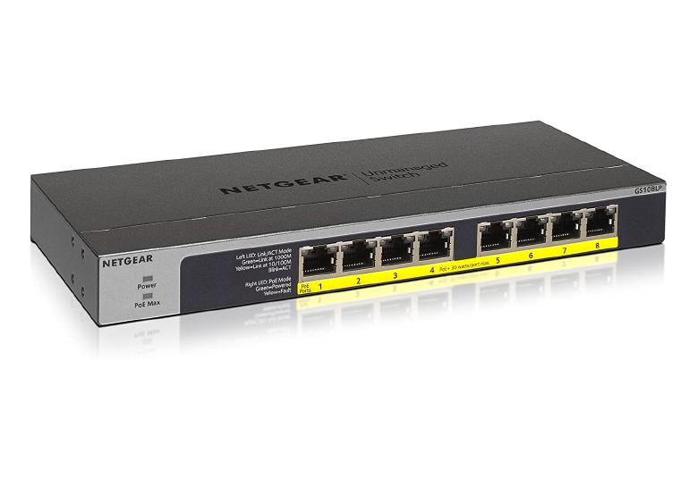 Netgear (v1) 8 port PoE+ GS108LP-100EUS 