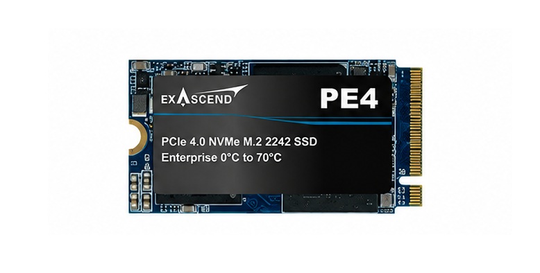1920GB Exascend PE4 NAND Flash SSD Enterprise NVMe PCIe Gen4x4 M.2 2242 3D TLC